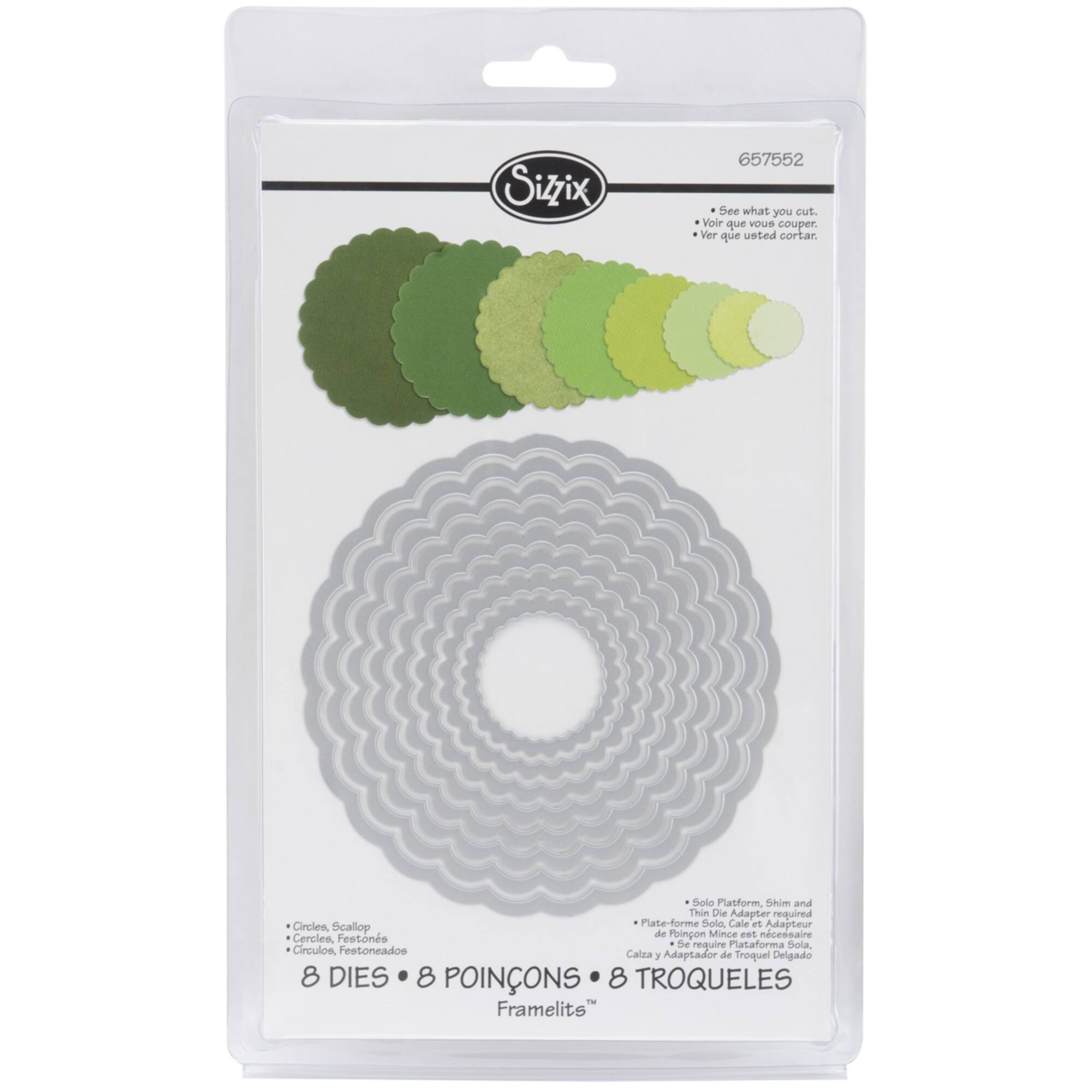 Sizzix® Framelits™ Scallop Circles Die Set